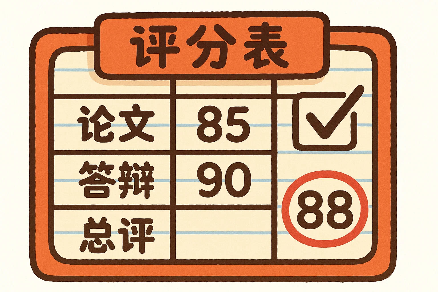 许多高校会分别评估论文和答辩两个环节，但会将两者按比例折算或直接以答辩结果作为最终成绩，形成一个综合评分。